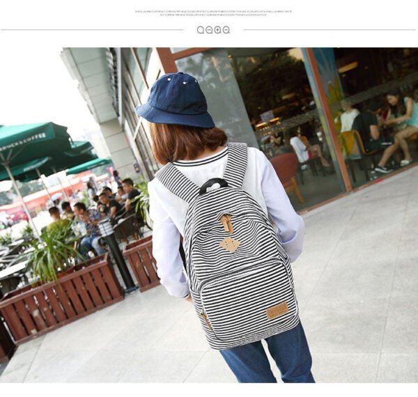 Feminine Canvas Backpack - Image 11