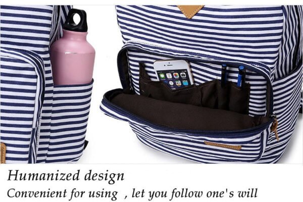 Feminine Canvas Backpack - Image 17