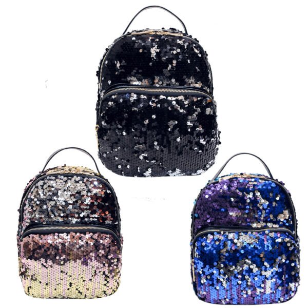 PU Leather Sequins Backpack - Image 5