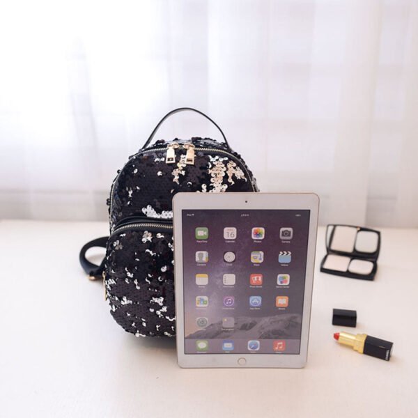 PU Leather Sequins Backpack - Image 15