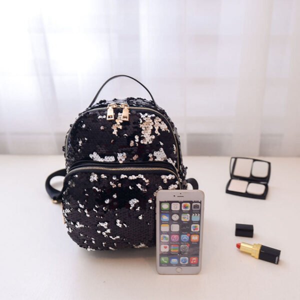 PU Leather Sequins Backpack - Image 14