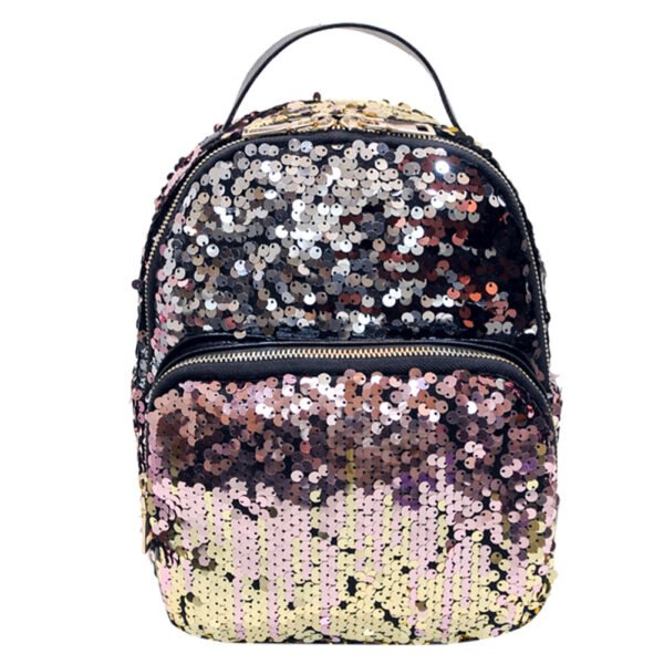 PU Leather Sequins Backpack - Image 3