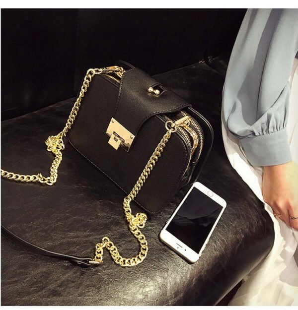Chain Strap Flap Designer Shoulder Bag - Image 7