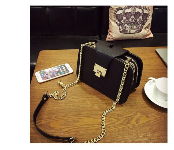 Chain Strap Flap Designer Shoulder Bag - Image 6
