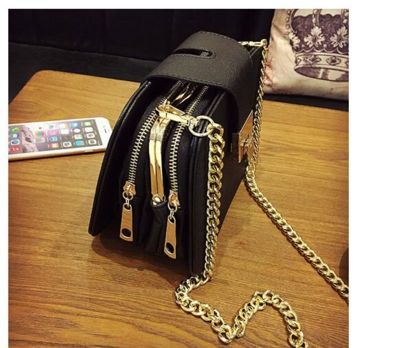 Chain Strap Flap Designer Shoulder Bag - Image 3