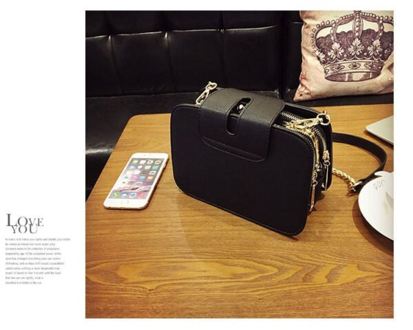 Chain Strap Flap Designer Shoulder Bag - Image 4