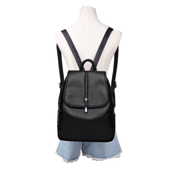 High Quality Leather Vintage Backpack - Image 8
