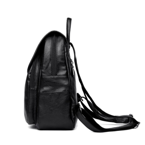High Quality Leather Vintage Backpack - Image 7