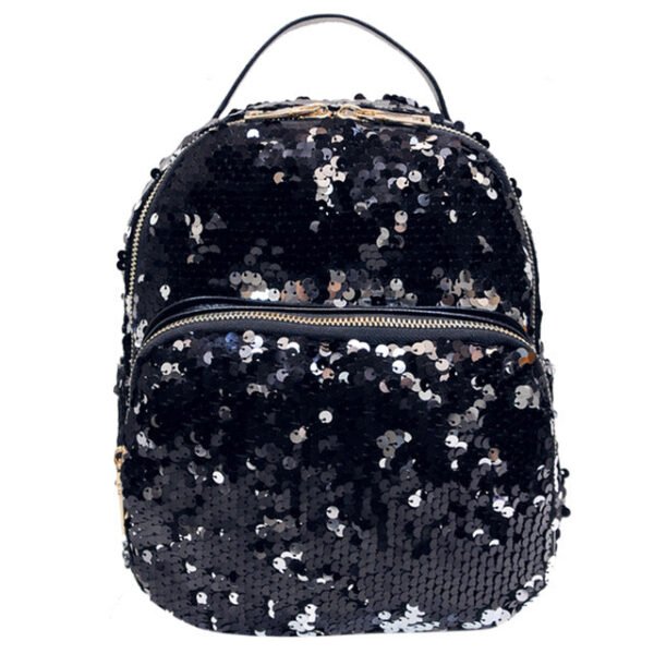 PU Leather Sequins Backpack - Image 4