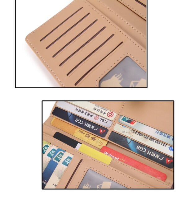 Hollow Leaves Long Wallet For Women - Image 12