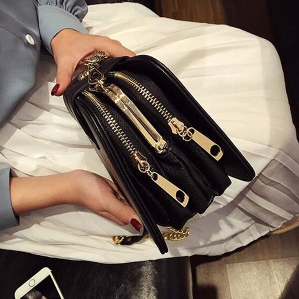 Chain Strap Flap Designer Shoulder Bag - Image 10