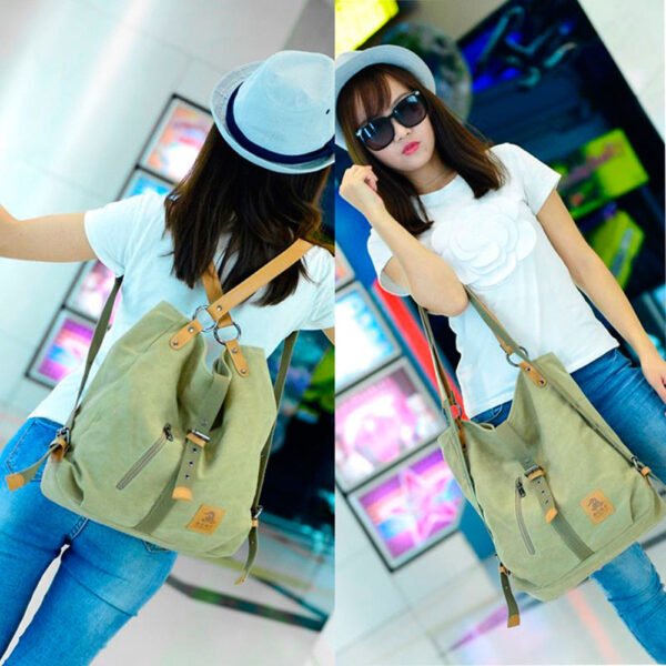 Canvas Shoulder Bag for Women - Image 21