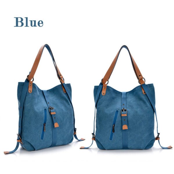 Canvas Shoulder Bag for Women - Image 14
