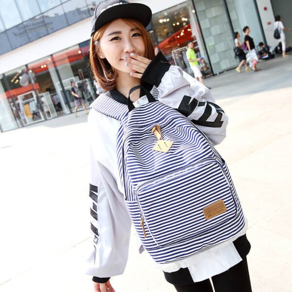 Feminine Canvas Backpack - Image 10
