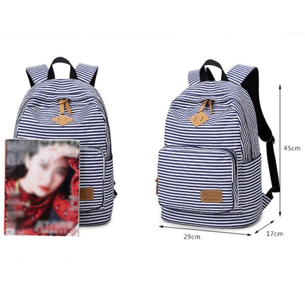 Feminine Canvas Backpack - Image 19
