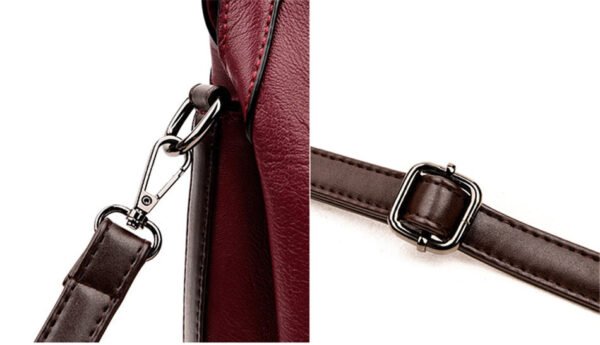 Genuine Leather Casual Tote Handbag - Image 15