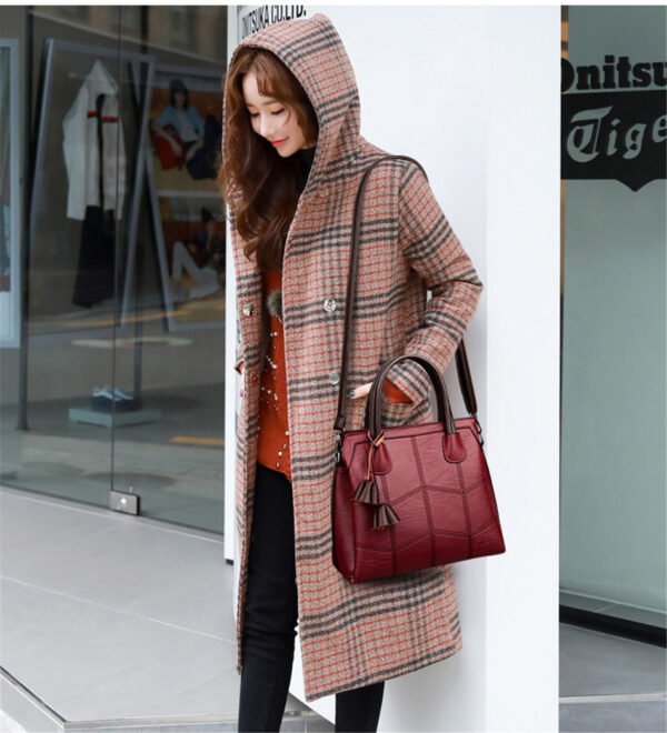 Genuine Leather Casual Tote Handbag - Image 25