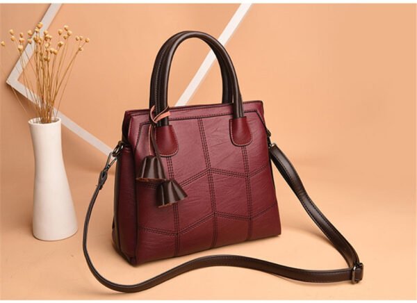 Genuine Leather Casual Tote Handbag - Image 24