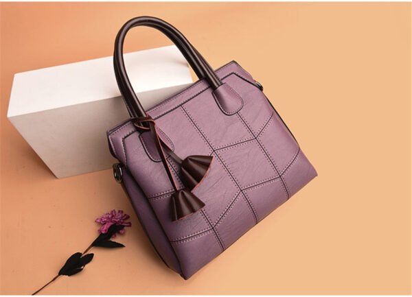Genuine Leather Casual Tote Handbag - Image 23