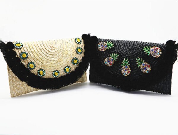High Quality Straw Clutch Envelope Bag - Image 3