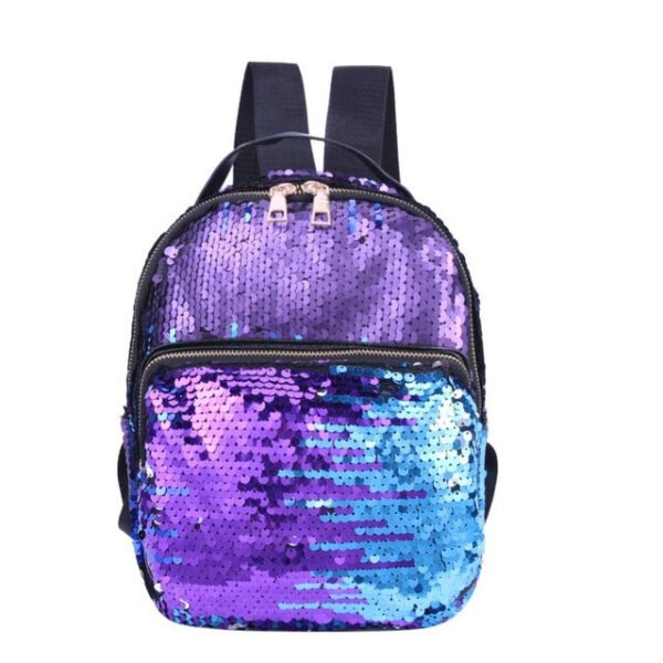 PU Leather Sequins Backpack - Image 6