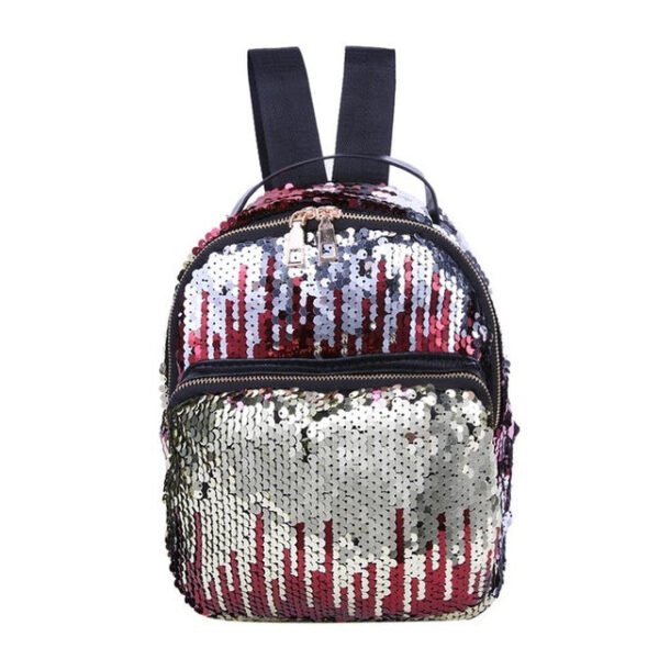 PU Leather Sequins Backpack - Image 7