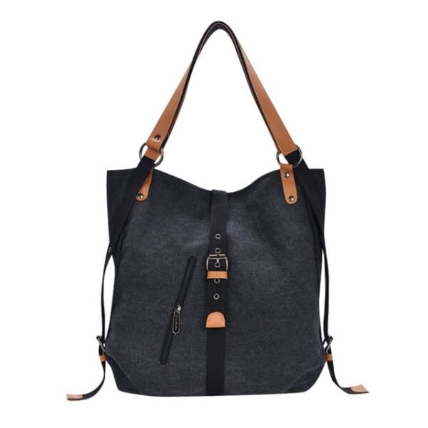 Canvas Shoulder Bag for Women - Image 2