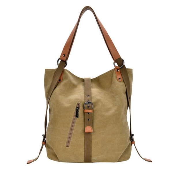 Canvas Shoulder Bag for Women - Image 5