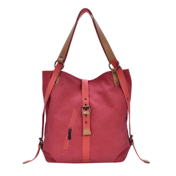 Canvas Shoulder Bag for Women - Image 6