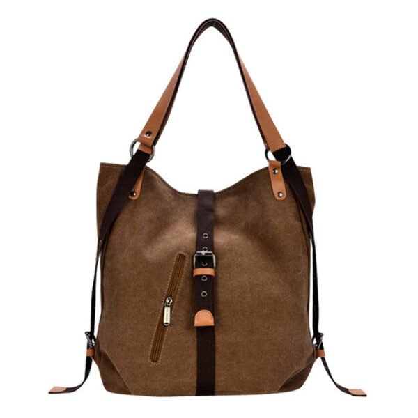 Canvas Shoulder Bag for Women - Image 4