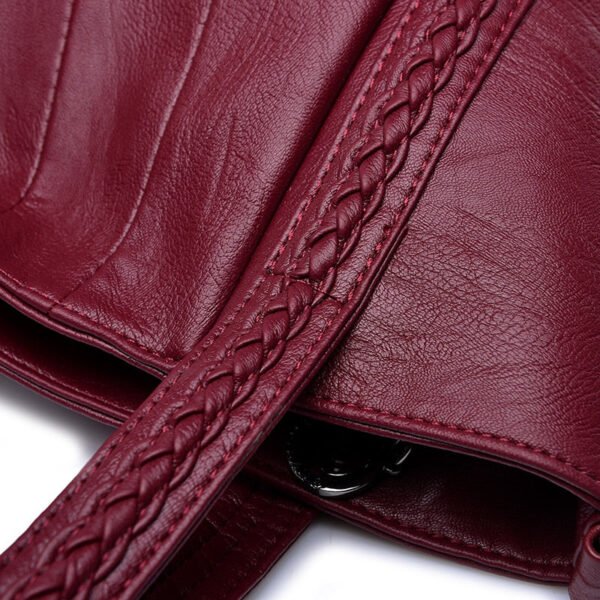 High Quality Vegan Leather Shoulder Bag - Image 15