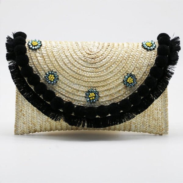 High Quality Straw Clutch Envelope Bag - Image 2