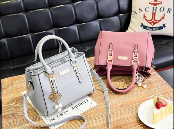 Hairball Ornaments Totes Solid Sequined Handbag - Image 11