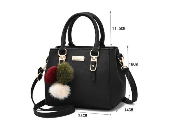 Hairball Ornaments Totes Solid Sequined Handbag - Image 9